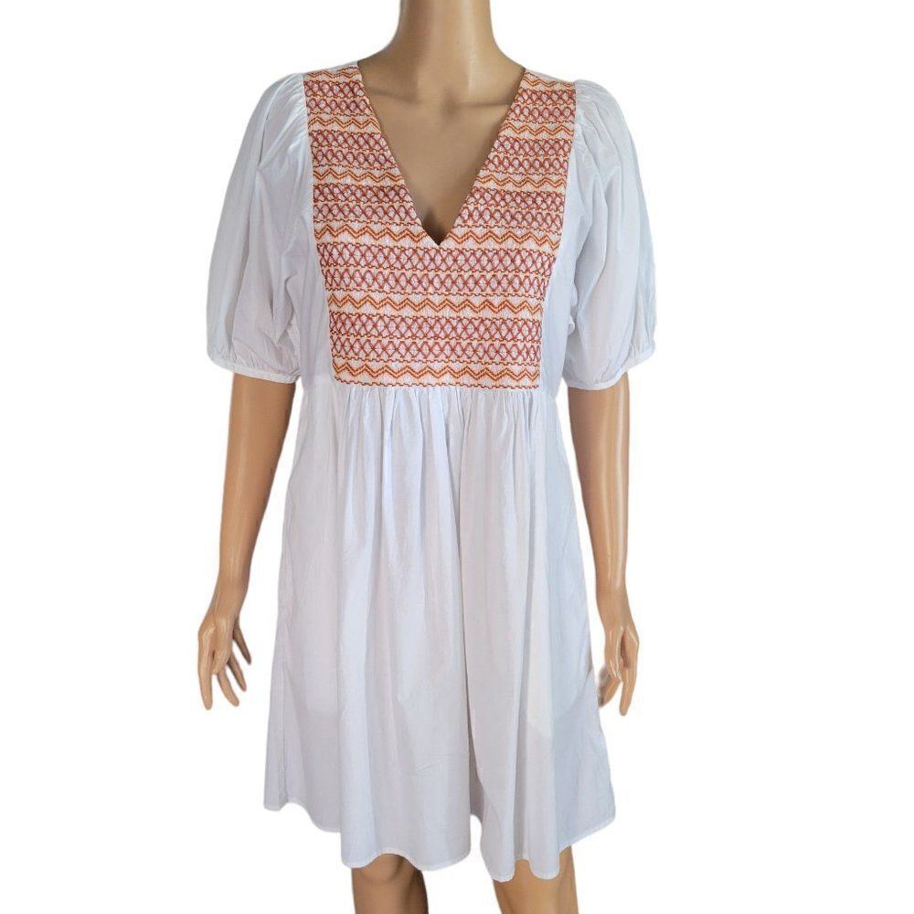 Madewell Boho Embroidered Dress (Size M)